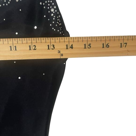 JUMP Y2k‎ Junior's Size 3/4 Bedazzled Whimsigoth Ombre Purple Maxi Prom Dress - Picture 11 of 13